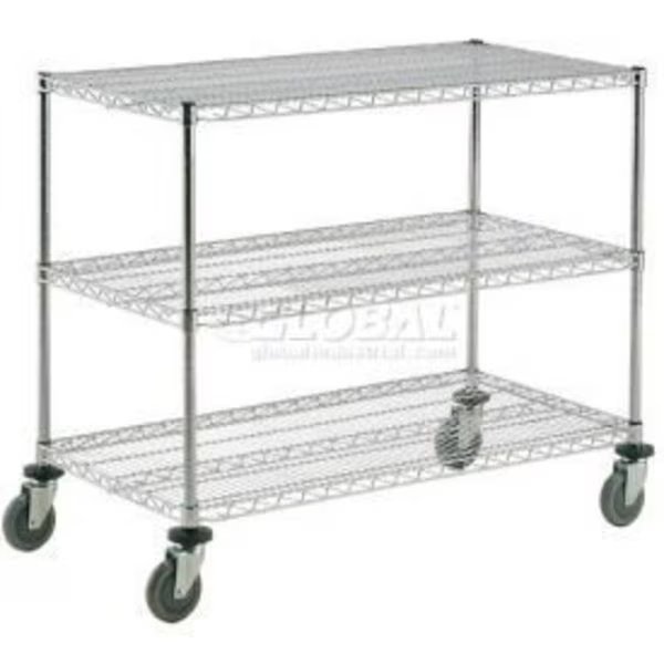 Nexel    Chrome ESD Adjustable Shelf Truck, 3 Shelf, 54